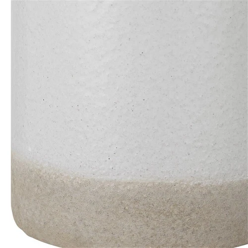 Uttermost Albany Handcrafted Farmhouse Ceramic and Iron Table Lamp in White - Picture 6 of 8