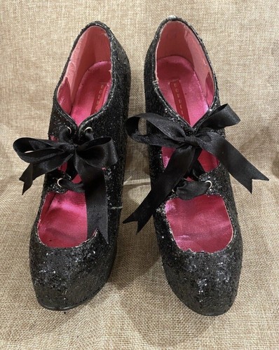 BORDELLO Teeze Black Glitter - 10G Size 9