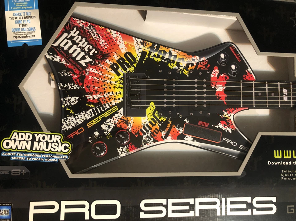 Paper Jamz Pro Series Guitar Red Yellow #6288 Instant Rock Star WowWee - Image 3 of 4
