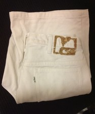 1975  Levis Small e Bell Botttoms With YKK Zipper Pull Color White