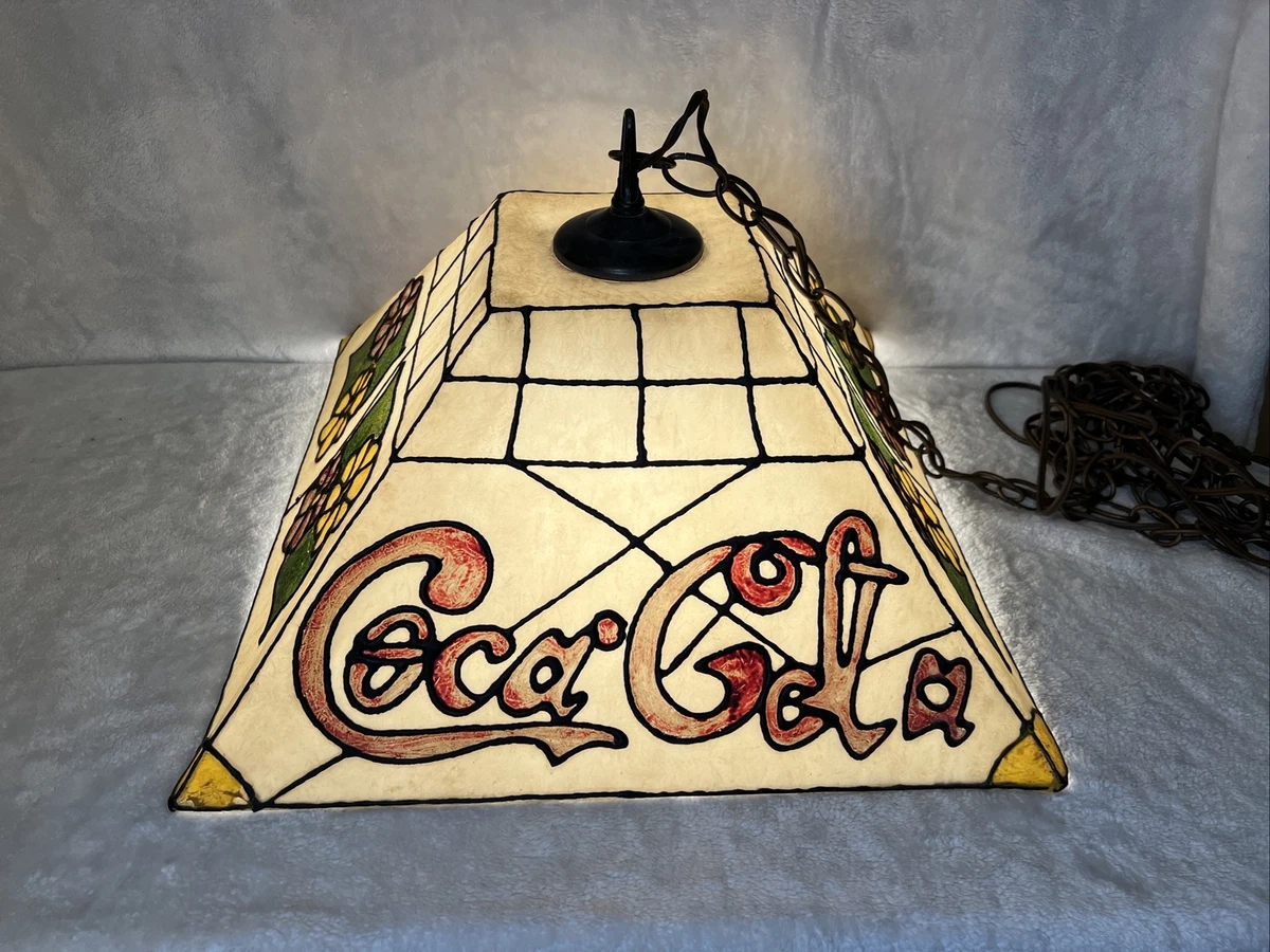 Vintage coca sales cola hanging lamp