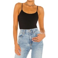 L'AGENCE Ford Spaghetti Tank Bodysuit in black, size XS