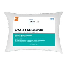 Mainstays Back Side Sleeper Bed Pillow, Standard/Queen - Extra Firm Support