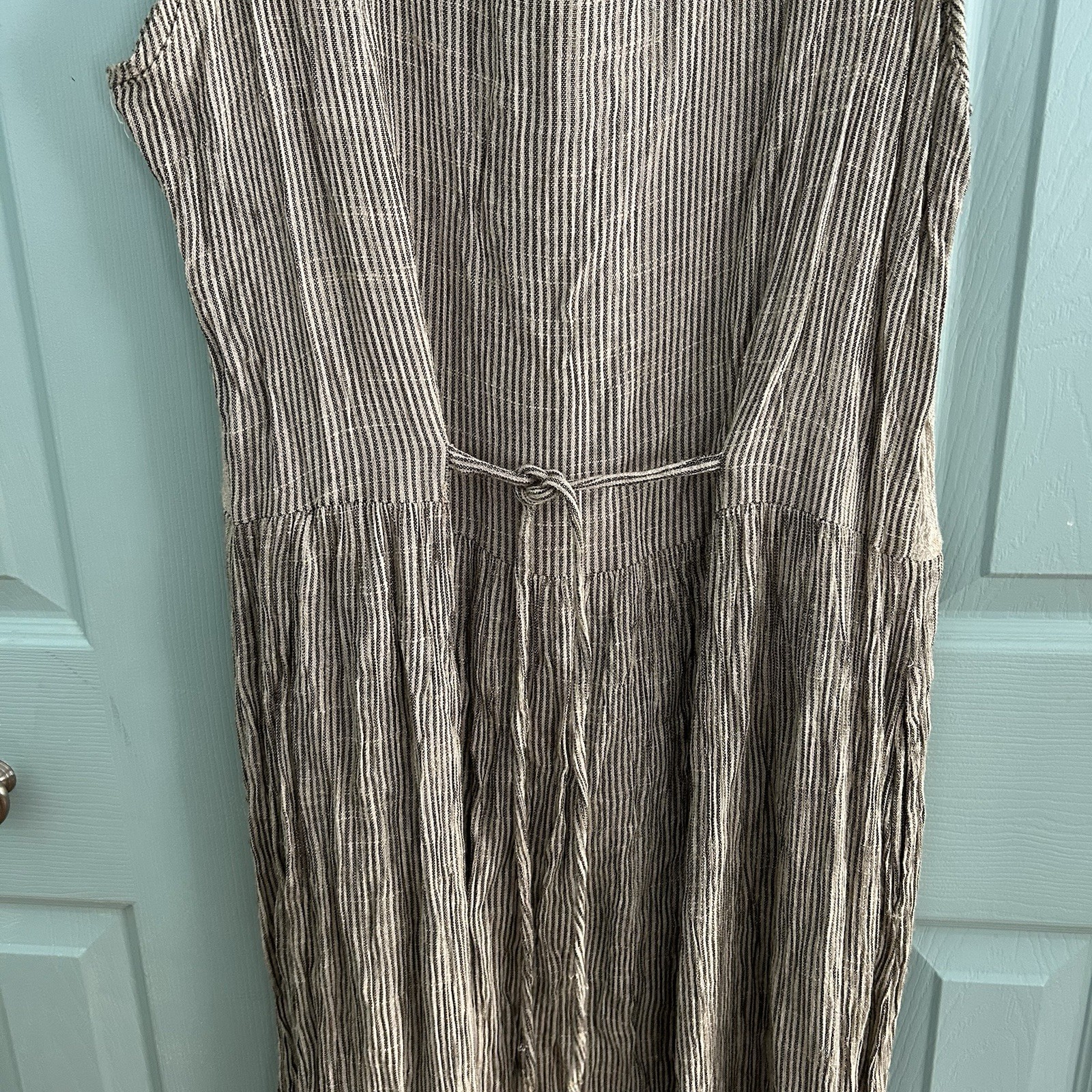 Kindred Spirit Boho Patchwork Button Front Sleeve… - image 10