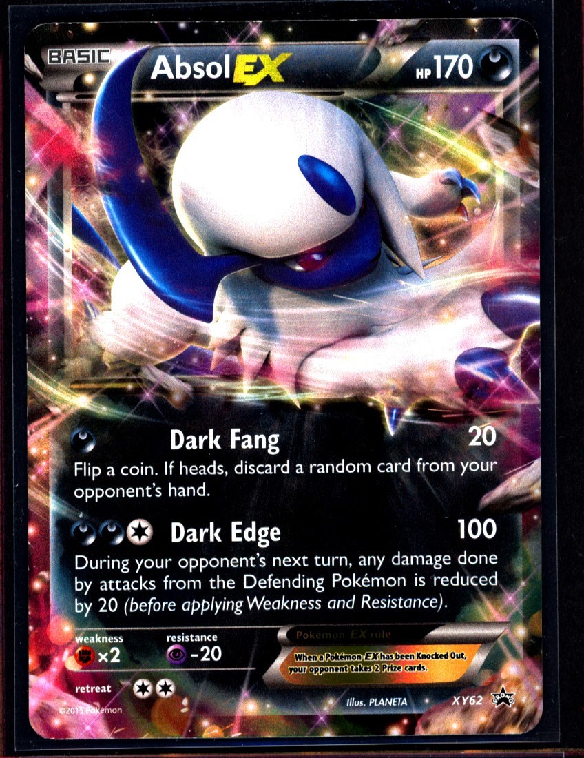 1x Absol EX XY62 Promo Holo Pokemon Card TCG Pokemon NM 0102#70-72