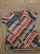 Greys Anatomy Signature Scrub Top Medium Patterned