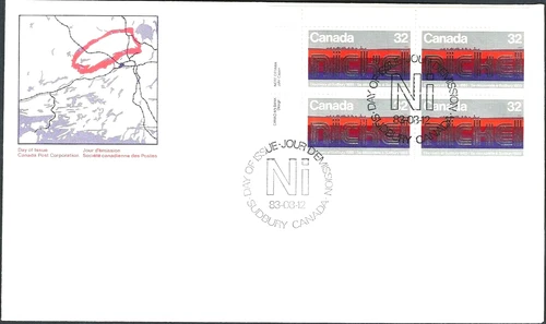 🍁Canada  #996 ULpb    "DISCOVERY OF NICKEL"    Brand New 1983 First Day Cover