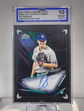 2021 Topps Chrome Black green Refractor /99 Clarke Schmidt #CBA-CSC Auto ISA 10