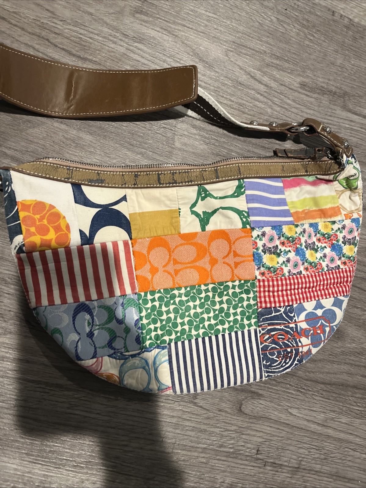 Y2K Coach Hampton Patchwork Multicolor Patchwork … - image 6