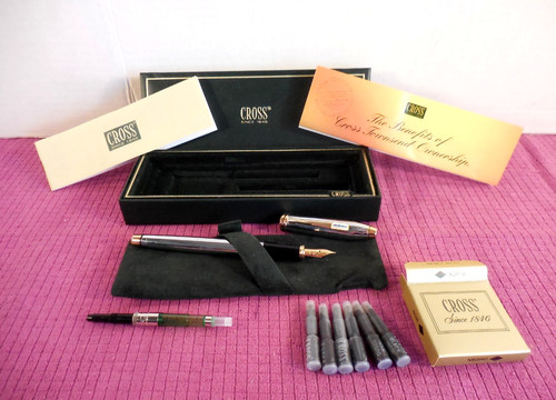 Cross Townsend Medalist Fountain Pen Med. NIB w/AC DELCO Advertising NO INK*