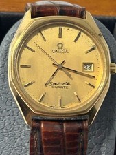 Vintage Omega Seamaster Quartz Gold Plated Men’s Watch – Swiss Made READ DESC
