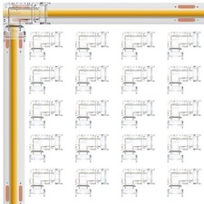 8mm 2 Pin COB LED Strip Connectors, 20pcs Gapless L Shape Corner Connectors, ...