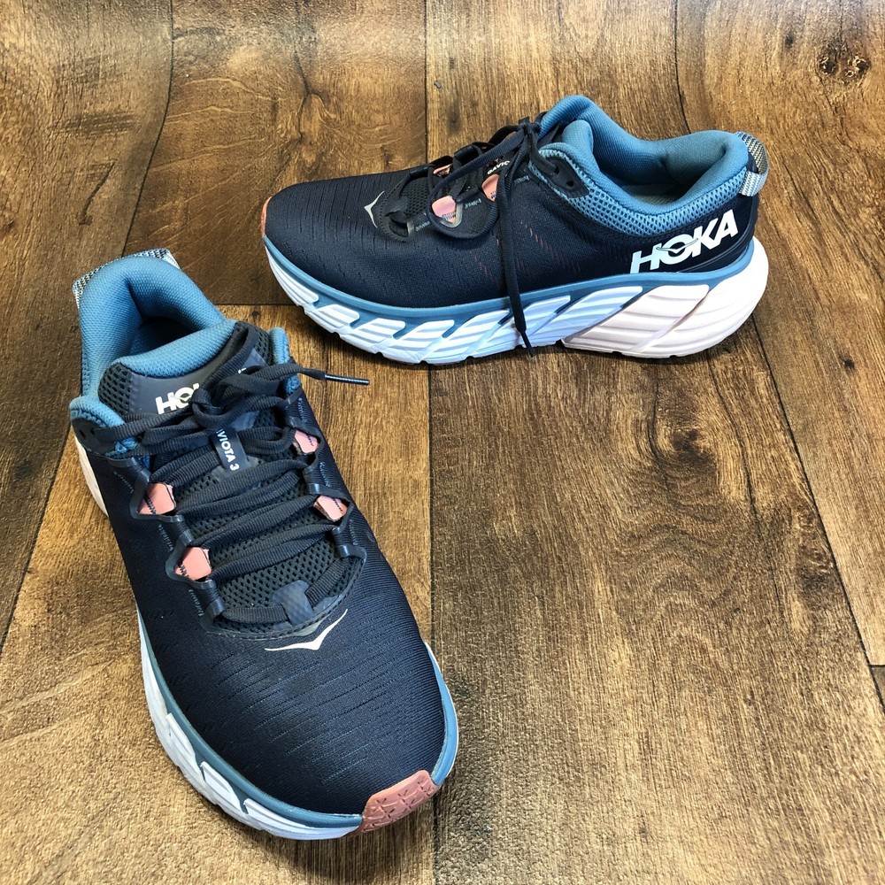 Hoka One One Gaviota 3 Women's Running Shoes Size 10 B Blue & Pink