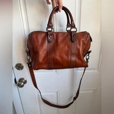 I Medici of Florence Vintage Italian real Leather Satchel Handbag bag purse