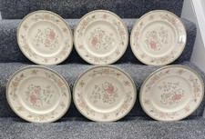 Royal Doulton Minton Bone China JASMINE Dinner Plates 10.75 inches Set of 6.