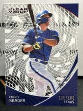 2022 CLEAR VISION COREY SEAGER Red FOIL #48/100  RANGERS SP