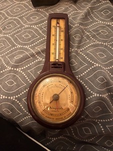 Vintage AIRGUIDE Barometer & Thermometer Weather Station Plastic Wall Mount