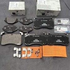 Front & Rear Brake Pads With Sensors For 19-22 Mercedes-Benz G, GLE, GLS Models