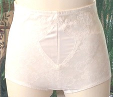 Vintage QT INTIMATES Shapewear Control Brief Panty Girdle White Size 2X NWOT