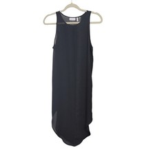 Leith Sheer Black Sleeveless Slip Dress