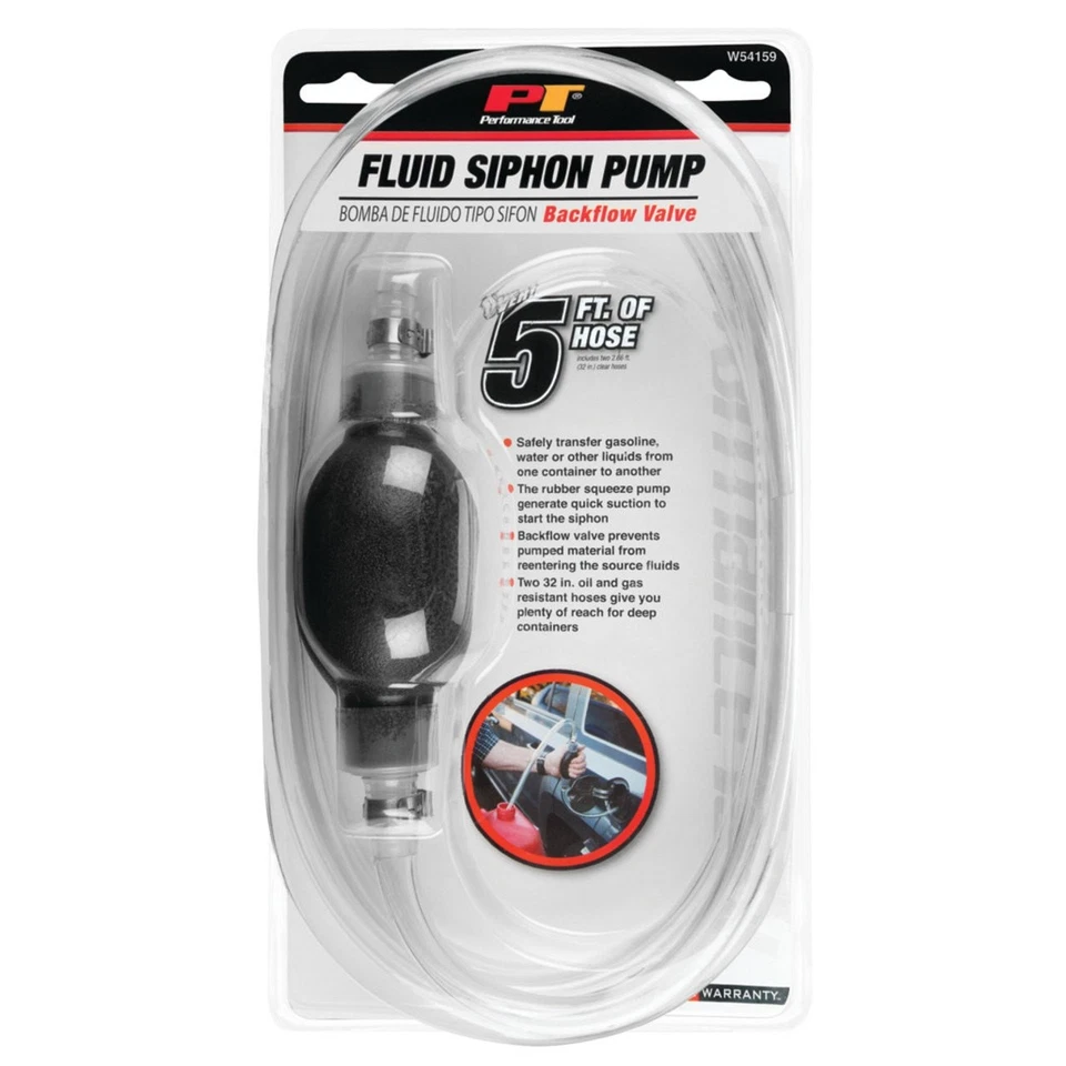 Performance Tool Siphon Hose w Back Flow Valve Foto 2 de 4