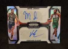 2023-24 Prizm Euroleague Mike James Keenan Evans Dual Auto Silver /25