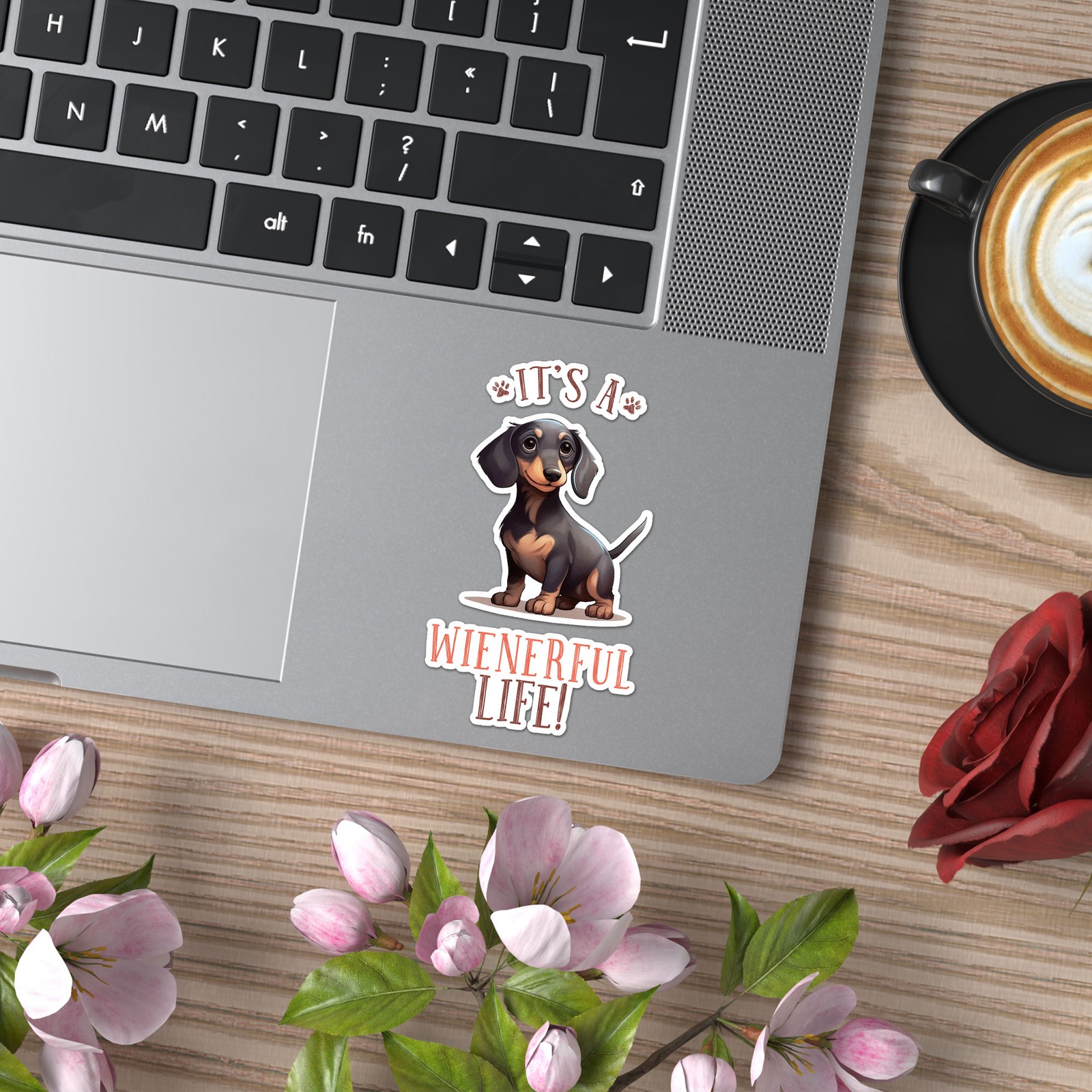 Dachshund Wienerful Life - Vinyl Decal Sticker - Car Window Laptop - ebn9701