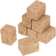 8Pcs Mini Hay Bales Decoration for Table, Miniature Decoration Mini Tiny Hay Bal