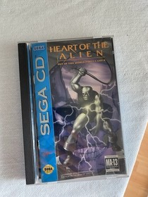 Heart of the Alien (Sega CD, 1994) CIB Registration Card Manual Disc Case