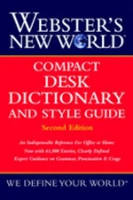 Webster's New World Compact Desk Dictionary and Style Guide, Hard
