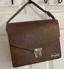 MARSAND Vintage Hard Case Camera Bag Faux Leather Made in USA With Extras
