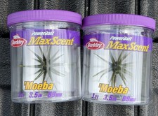 2 - Berkley PowerBait MaxScent Moeba Watermelon Soft Plastic Extra Scent 3.5”