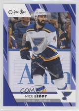 2023-24 O-Pee-Chee Blue Border Nick Leddy #385 s9v