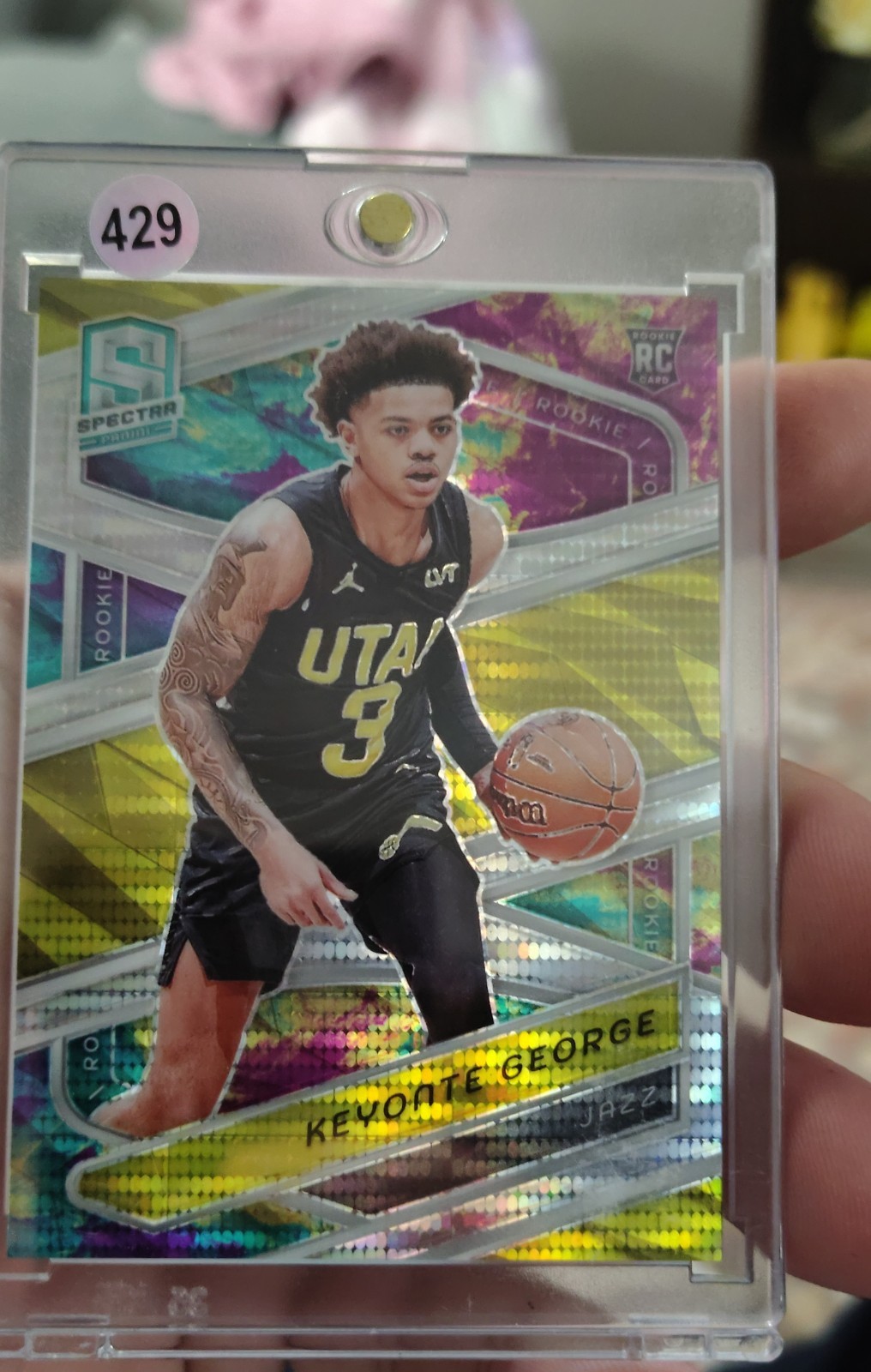 2023-24 Panini Spectra - Rookies Keyonte George #135 Celestial Prizm /125 (RC)
