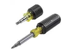 Klein Tools Standard and Stubby Multi-Bit Screwdriver Set (2-Piece) 85518