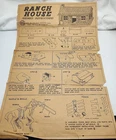 1950's Marx Playset Western Town & Ranch House Stagecoach Instructions Jailside