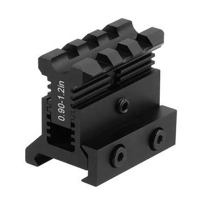 ToopMount Picatinny Riser Mount Adjustable Height Lockdown Series with Black 