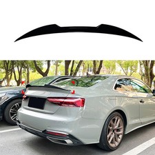 Heckspoiler Hecklippe Schwarz Glanz für Audi A5 5F 2-türige Coupé S-line 2017-24