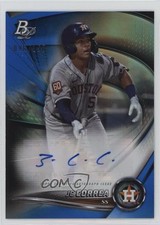 2022 Bowman Platinum Top Prospects Blue Auto 96/150 JC Correa #TOP-64 Auto nd3