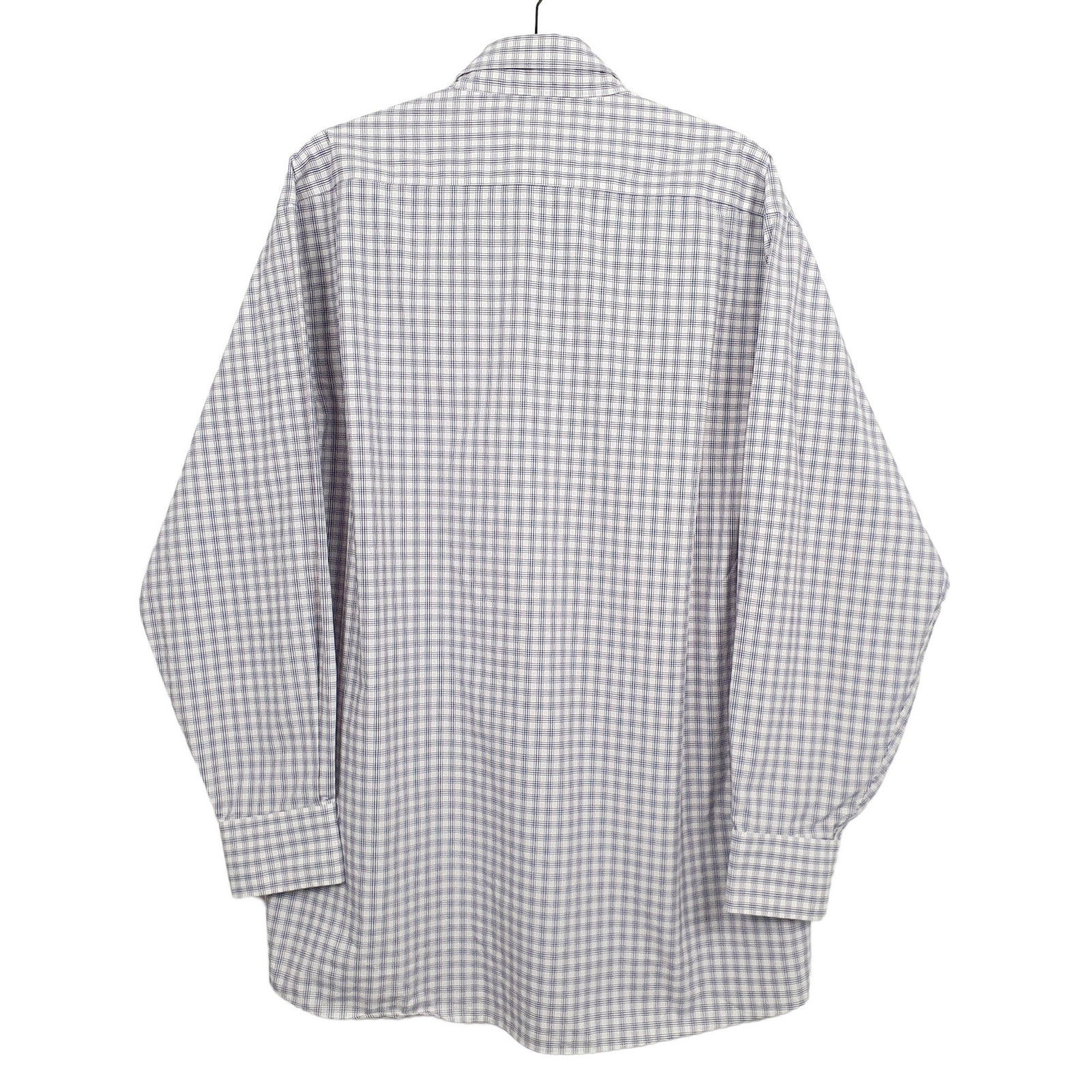 TOMMY HILFIGER Blue Check Shirt Long Sleeve Casual Mens M image 3