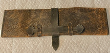 RARE Antique Leather Civil War Era Map Or Document Holder Collectible 15” x 11”