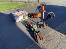 Yardforce Electric Lawn Mower (x2) Trimmer And Battery With Charger Original Box