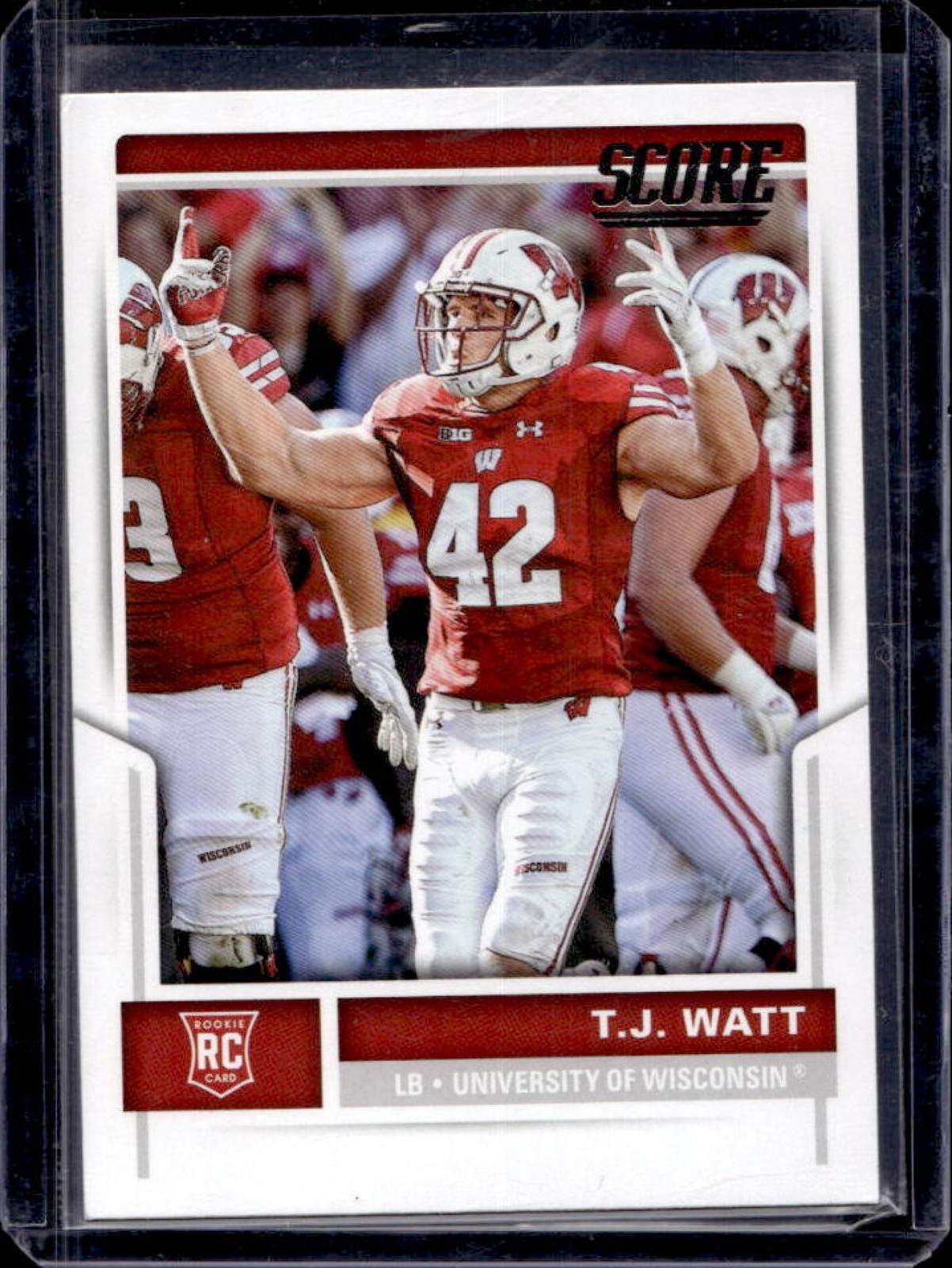 2017 Panini Score T.J. Watt RC Rookie #336 Badgers