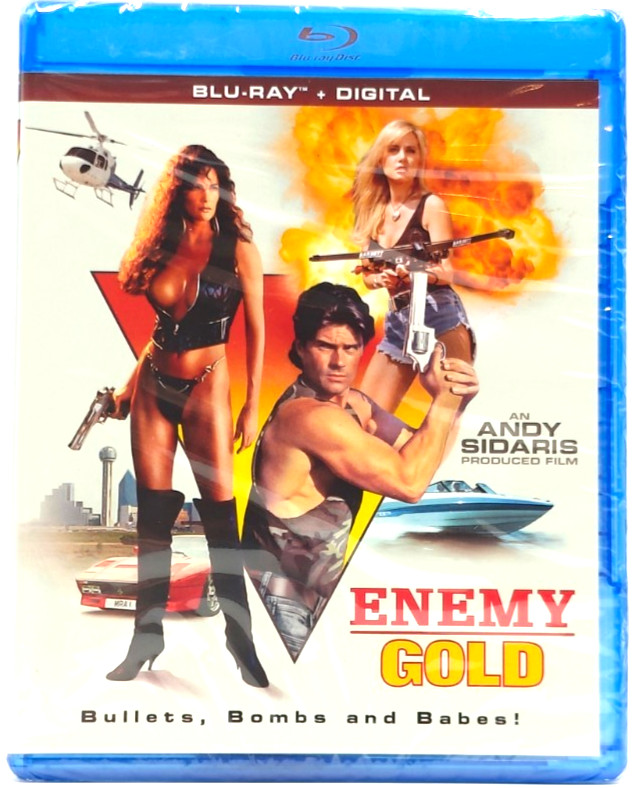 Enemy Gold - Julie Strain, Andy Sidaris 90s Action Blu-ray BRAND NEW SEALED OOP