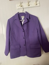 Vintage 80s-90s Coldwater Creek Wool Jacket For Women Sz 14P Made In USA