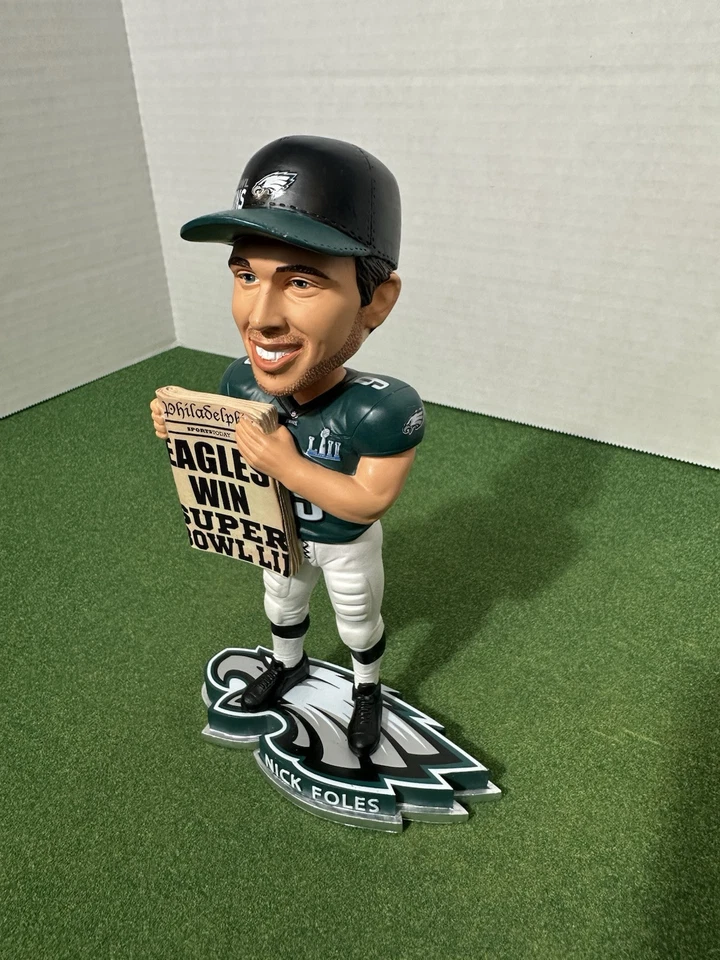 RARO Nick Foles Philadelphia Eagles Edición Limitada SuperBowl Bobblehead 45/2018 Foto 4 de 4