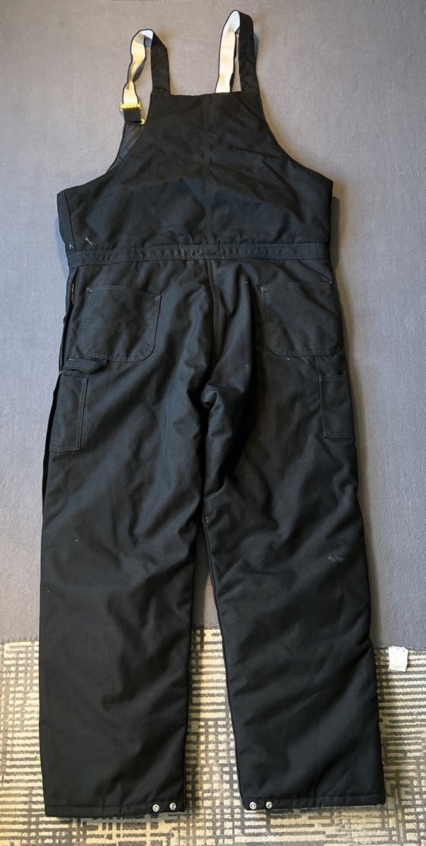 Carhartt Double Knee Bib Overalls Mens 42x34 Insulated Duck R33
