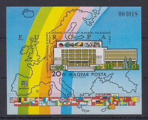 Ungheria 1983 Conferenza sulla sicurezza CSCE Michel n. blocco 168 B ** # 4018