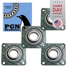 4 UCF213-40 Solid Base Pillow Block Flange Mounted Bearing 2-1/2" Bore 4 Bolt