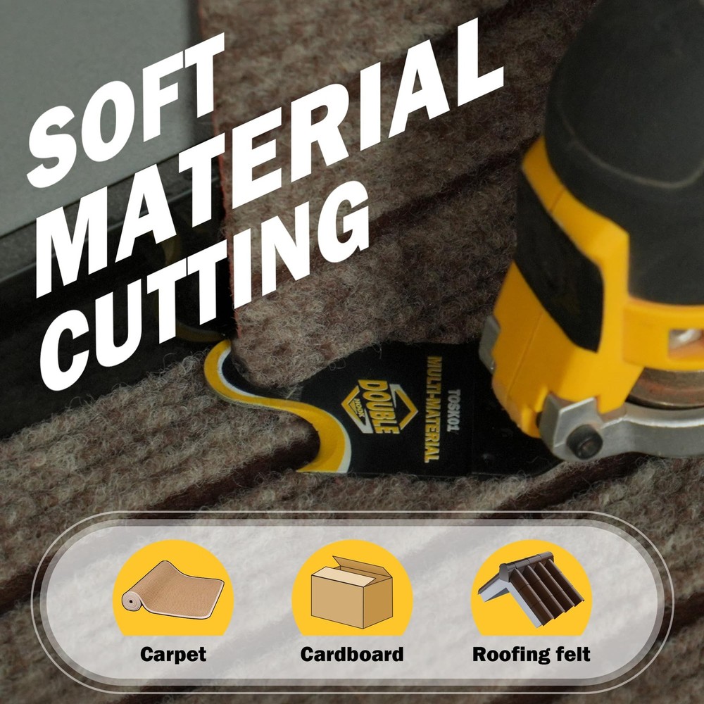 5-Piece Oscillating Multi-Tool Hook Knife & Saw Blade Set for Cutting